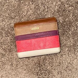 Kim Rogers Brown, Purple, Pink, and White Wallet